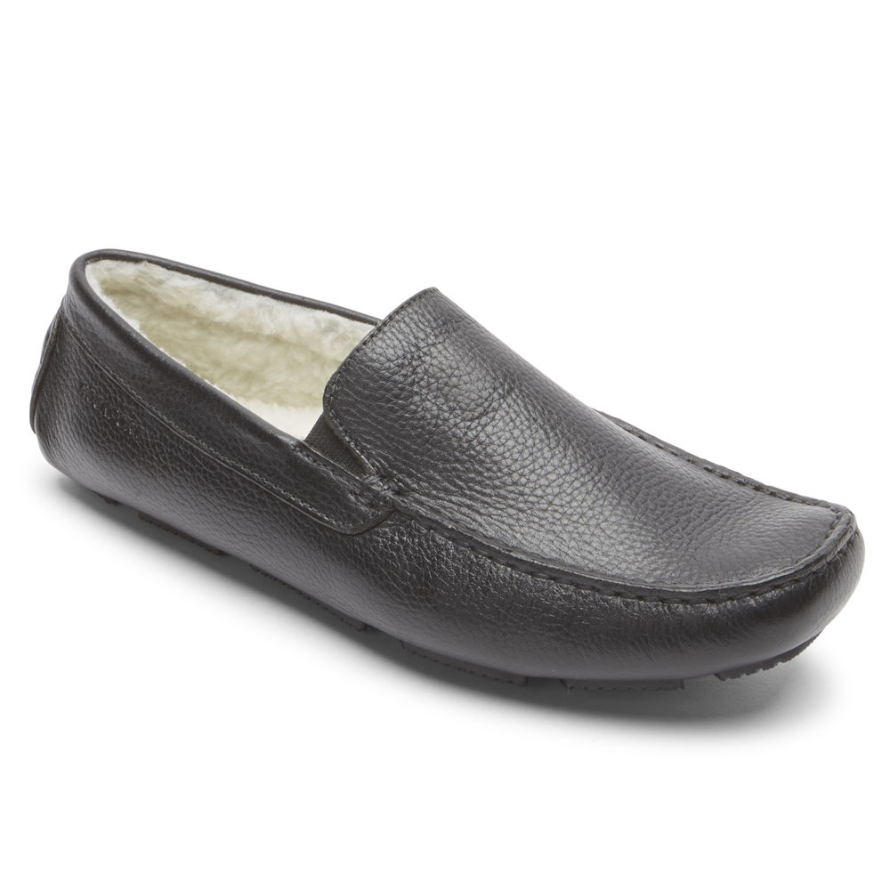 Rockport Singapore Mens Slippers - Rhyder Black - BH5672391